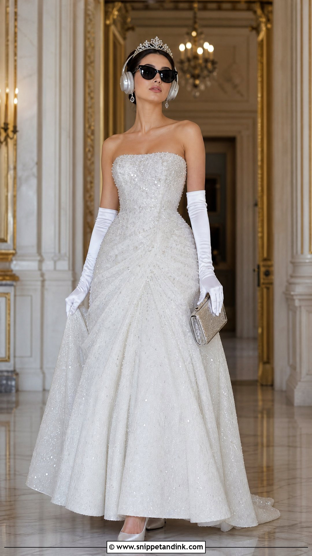Princess Diaries White Beaded Formal Gown - Snippet and Ink - 20 Princess Diaries White Dress Ideas