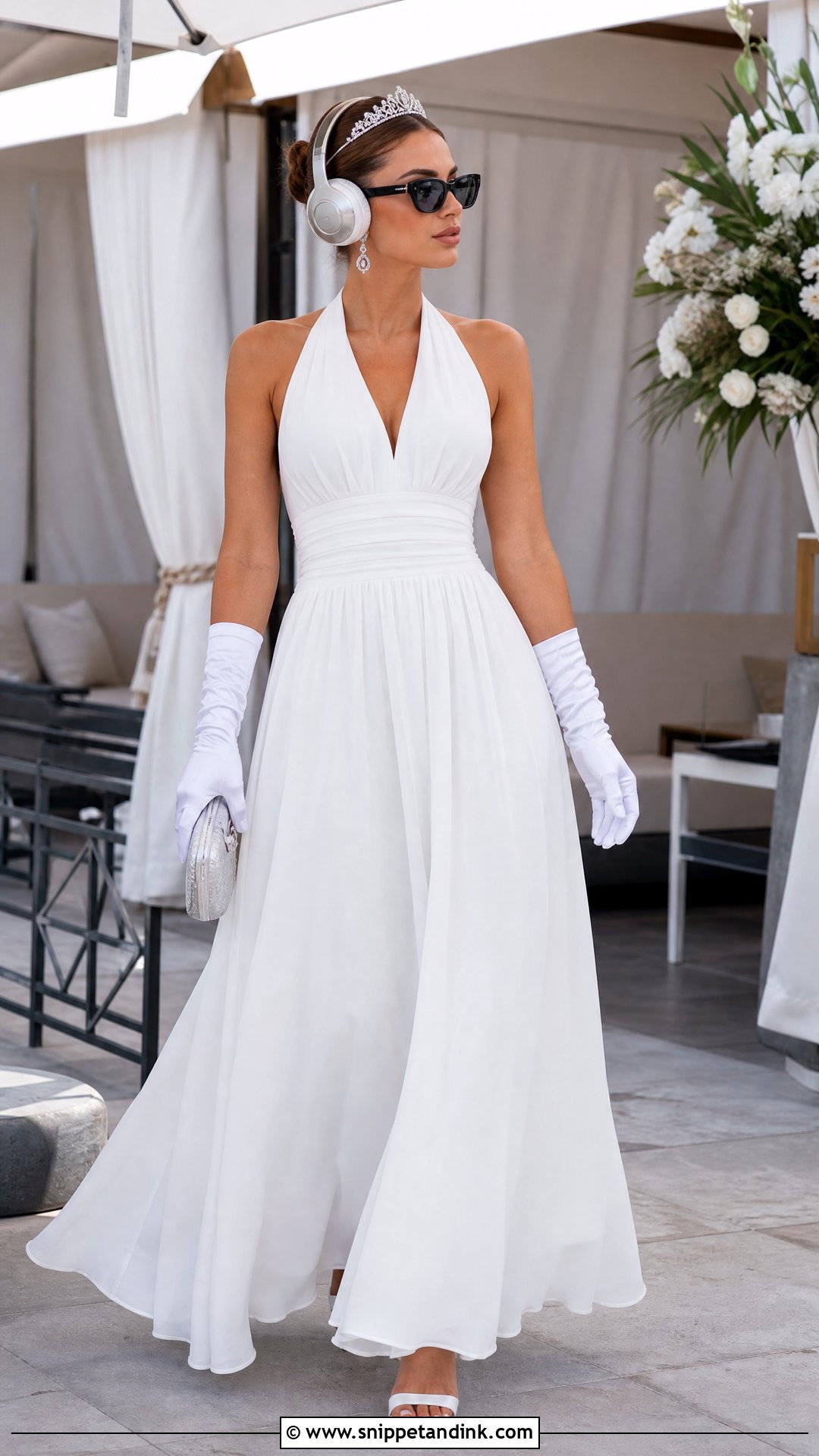 Princess Diaries White Halter Dress - Snippet and Ink - 20 Princess Diaries White Dress Ideas