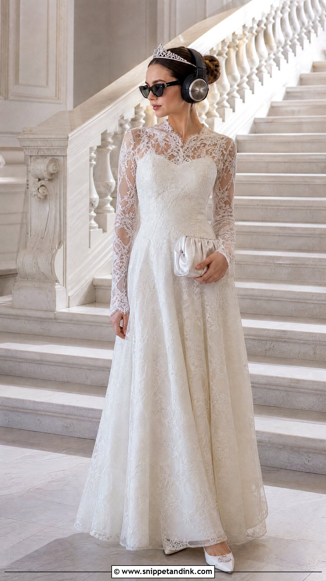 Princess Diaries White Long Sleeve Lace Dress - Snippet and Ink - 20 Princess Diaries White Dress Ideas