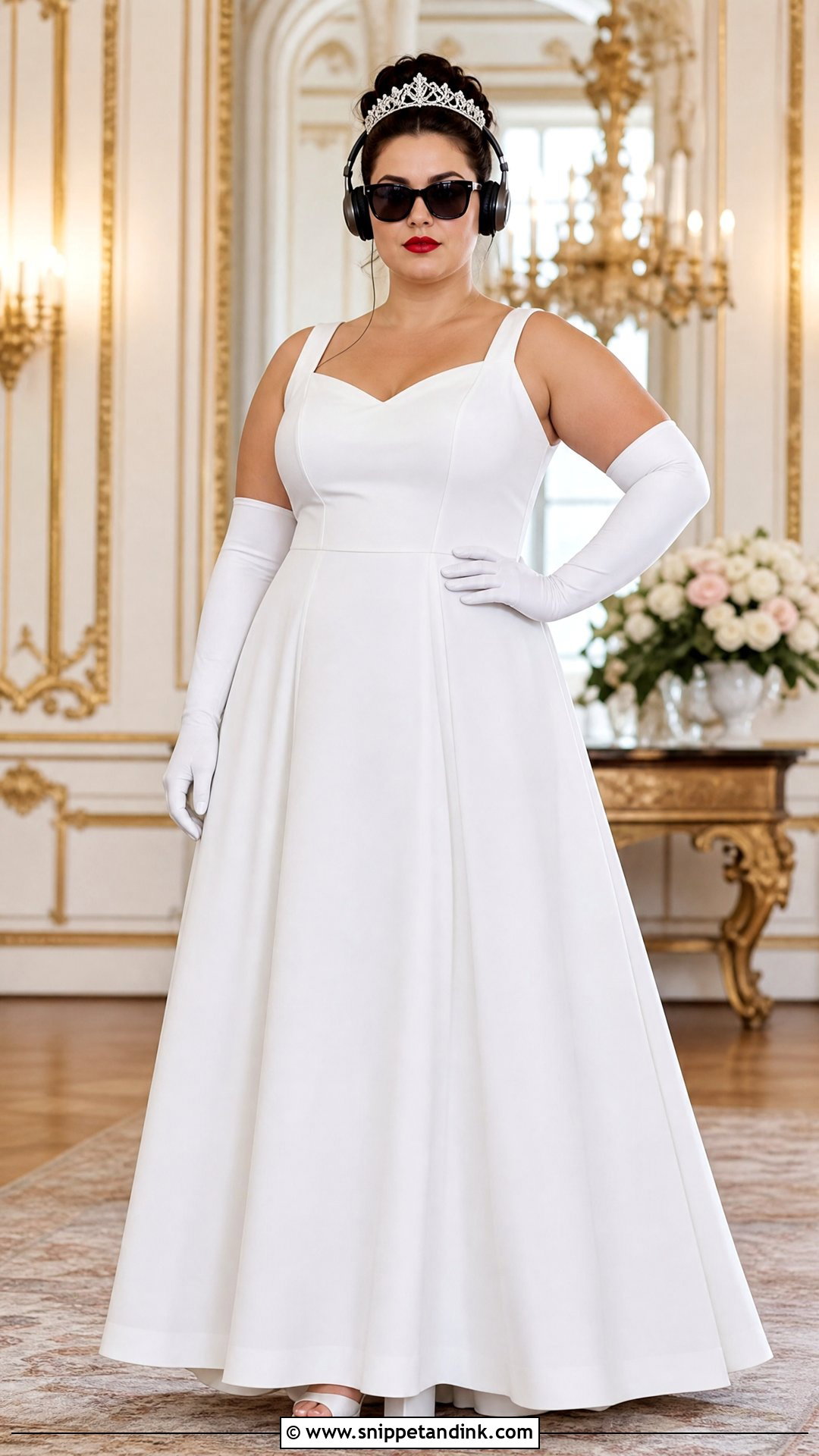 Princess Diaries White Plus Size A Line Dress - Snippet and Ink - 20 Princess Diaries White Dress Ideas
