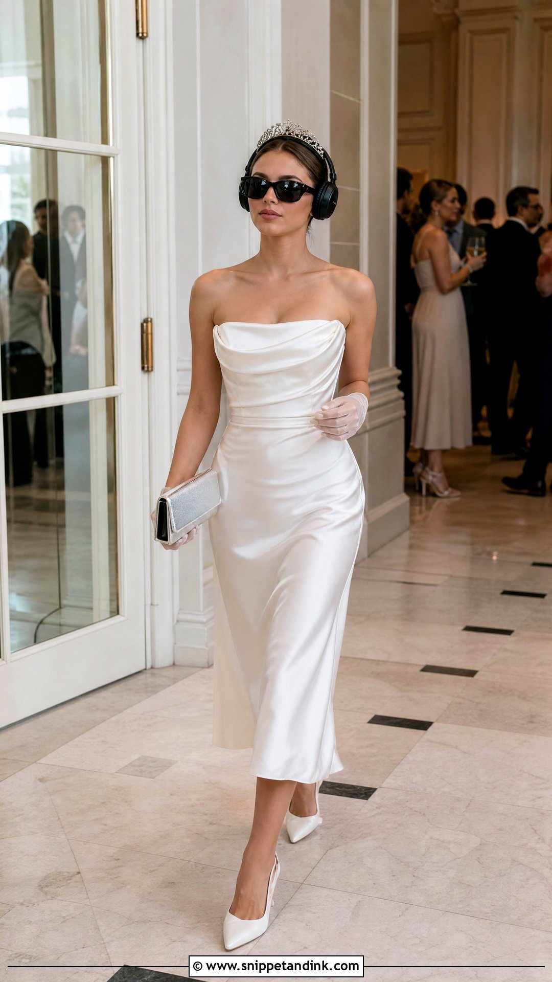 Princess Diaries White Satin Midi Dress - Snippet and Ink - 20 Princess Diaries White Dress Ideas