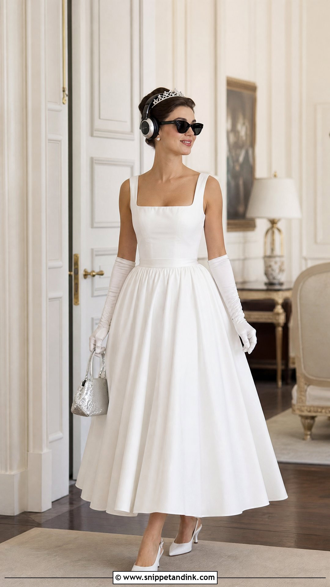 Princess Diaries White Square Neck Dress - Snippet and Ink - 20 Princess Diaries White Dress Ideas