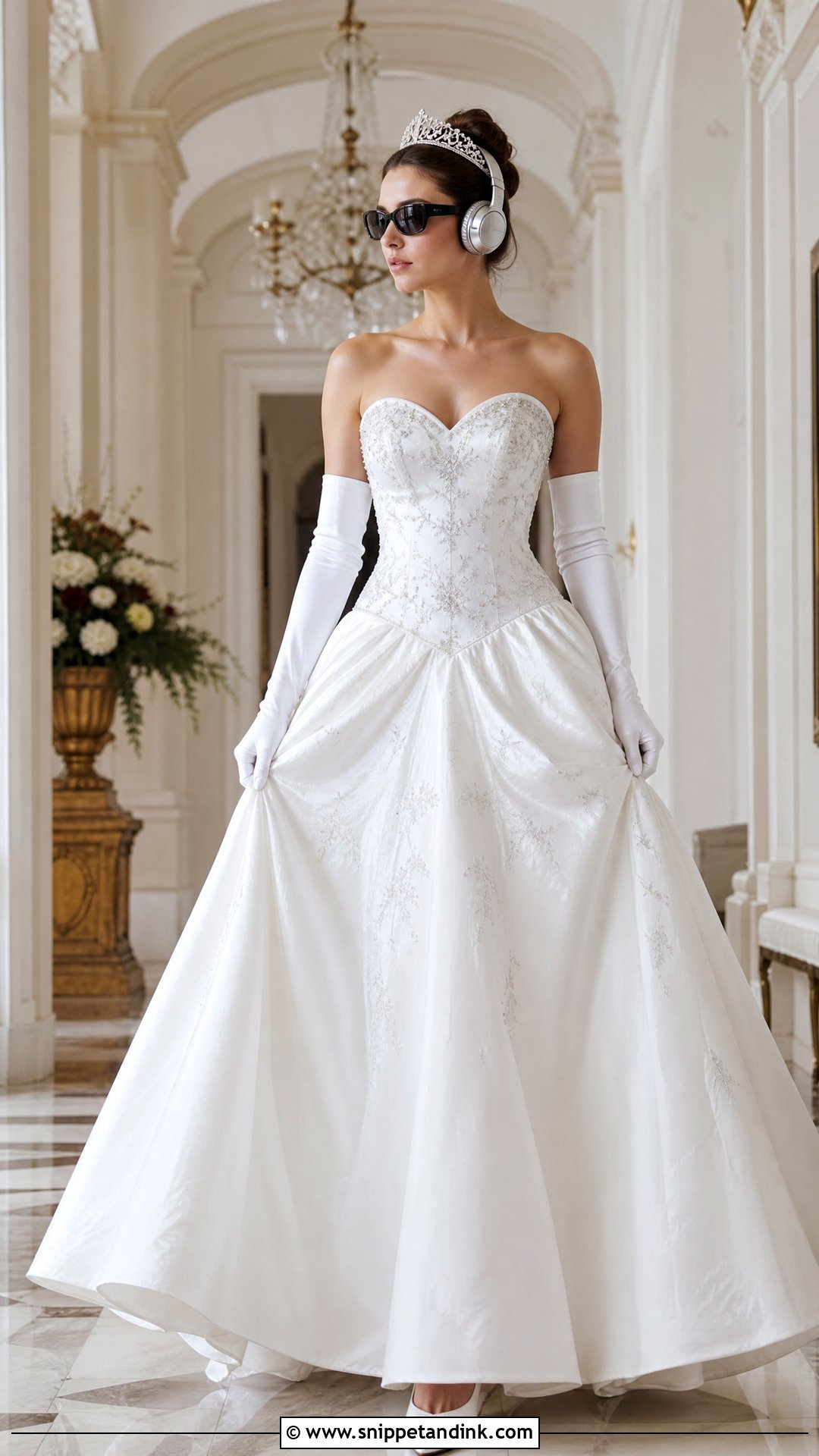 Princess Diaries White Strapless Ball Gown - Snippet and Ink - 20 Princess Diaries White Dress Ideas