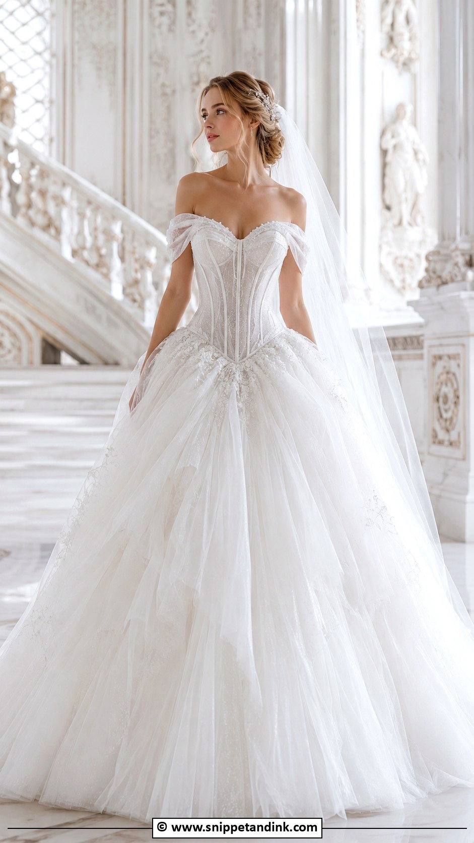 Princess Drop Waist Corset Wedding Dress - Snippet and Ink - 30 Drop Waist Corset Wedding Dress Ideas