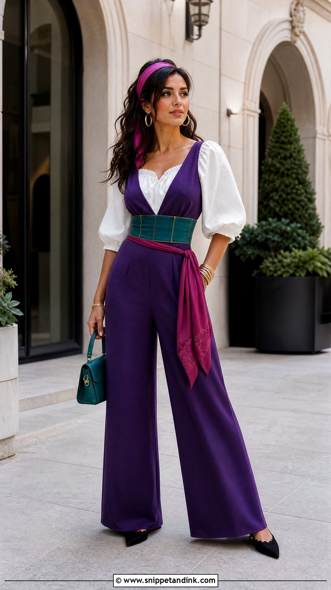 Princess Esmeralda Jumpsuit Outfit - Snippet and Ink - 20 Princess Esmeralda Ideas