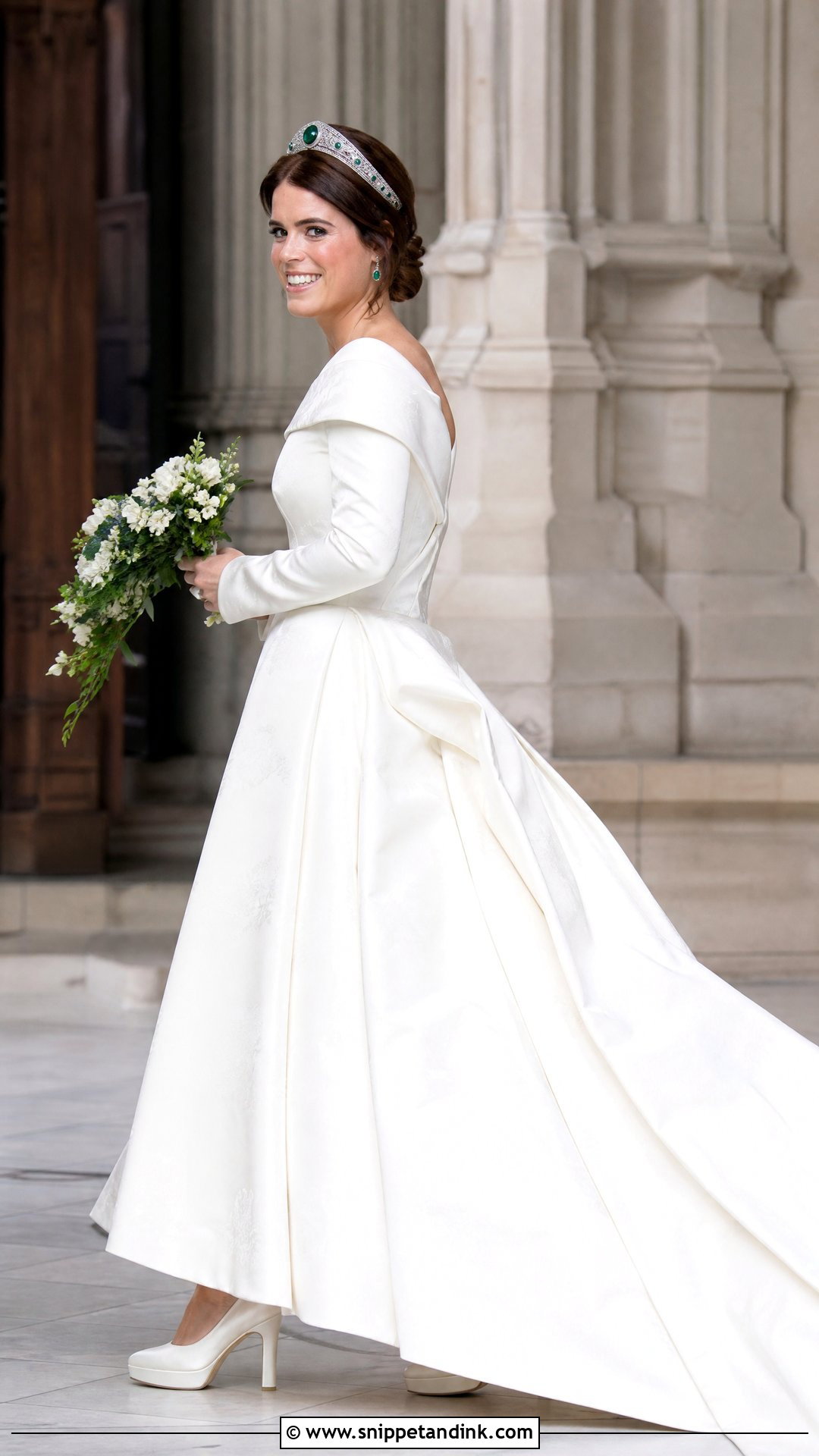 Princess Eugenie Ivory Mikado Dress - Snippet and Ink - 20 Princess Eugenie Wedding Dress Ideas