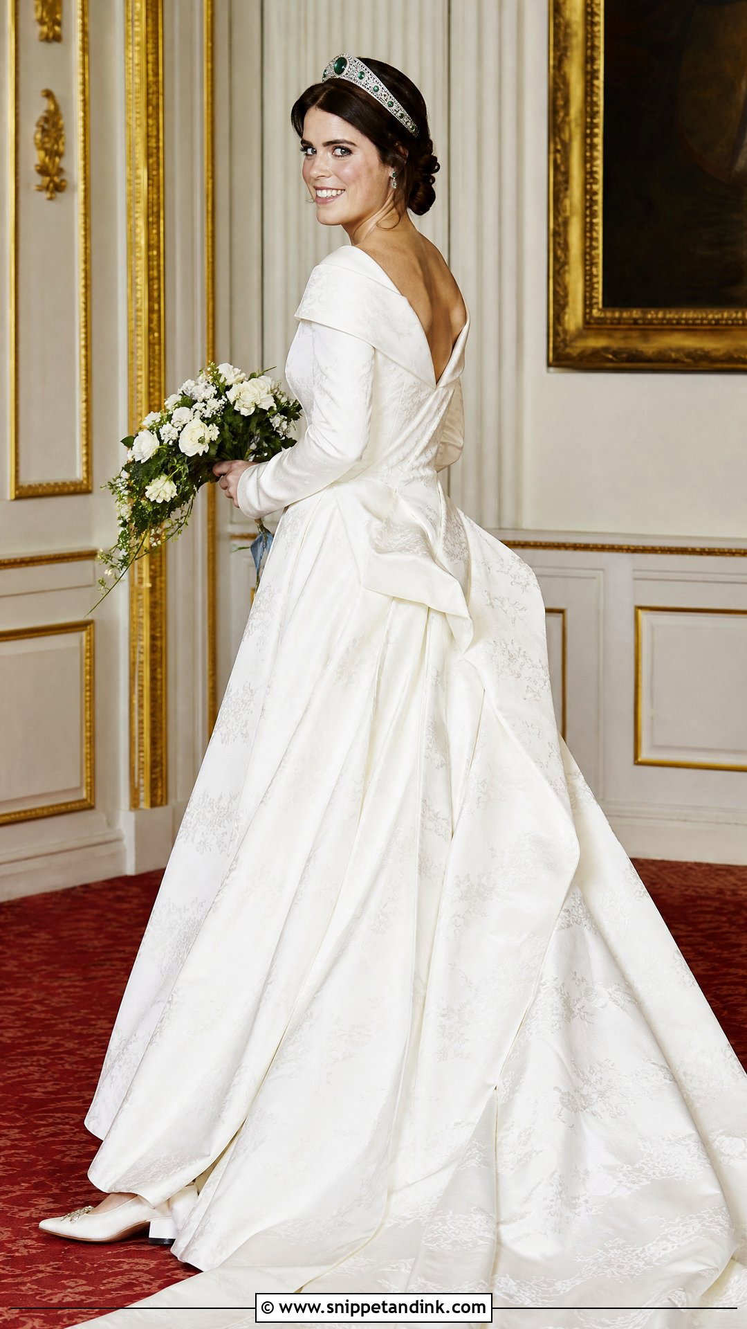 Princess Eugenie Jacquard Ball Gown - Snippet and Ink - 20 Princess Eugenie Wedding Dress Ideas
