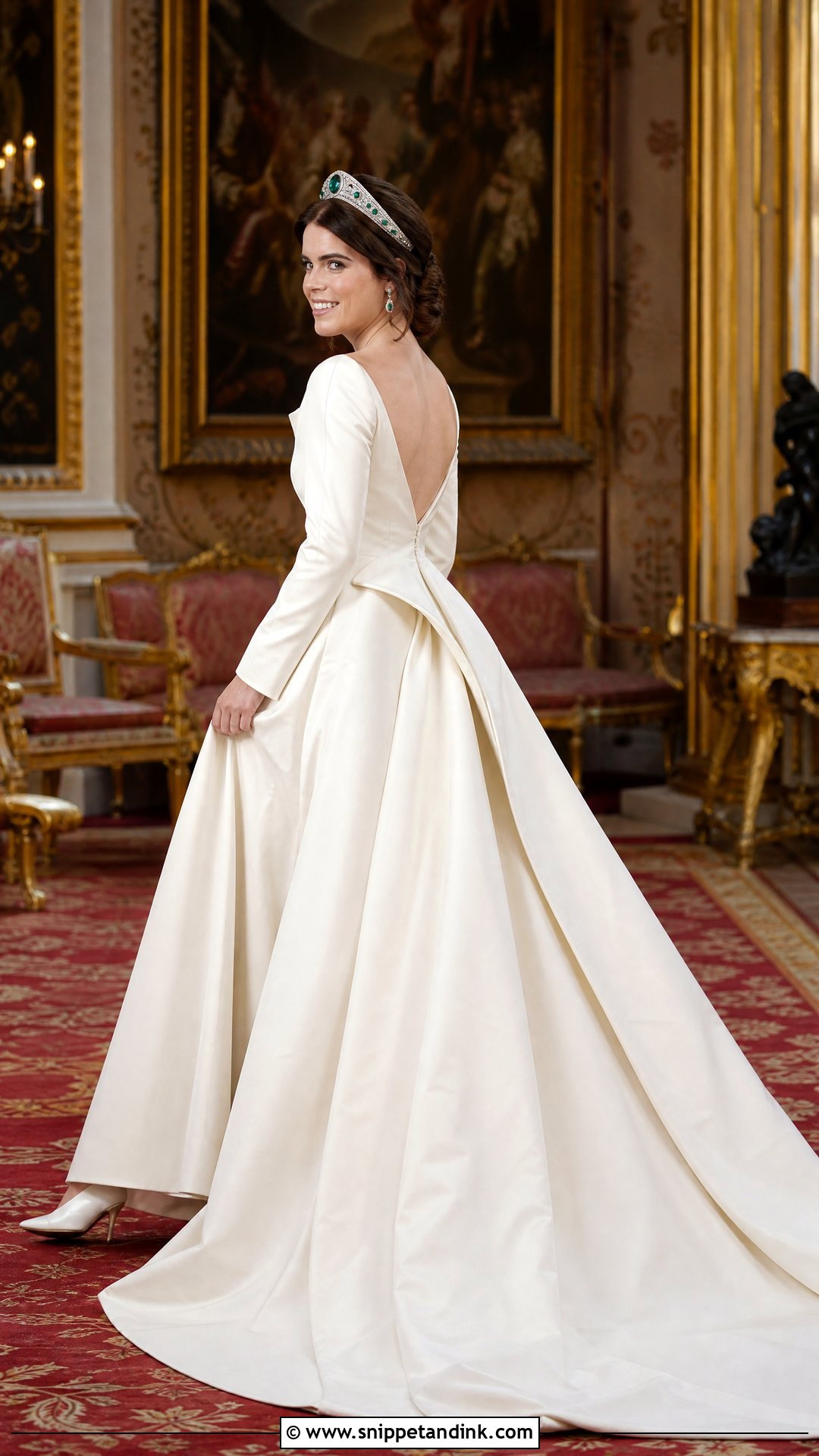 Princess Eugenie Low Back Ball Gown - Snippet and Ink - 20 Princess Eugenie Wedding Dress Ideas