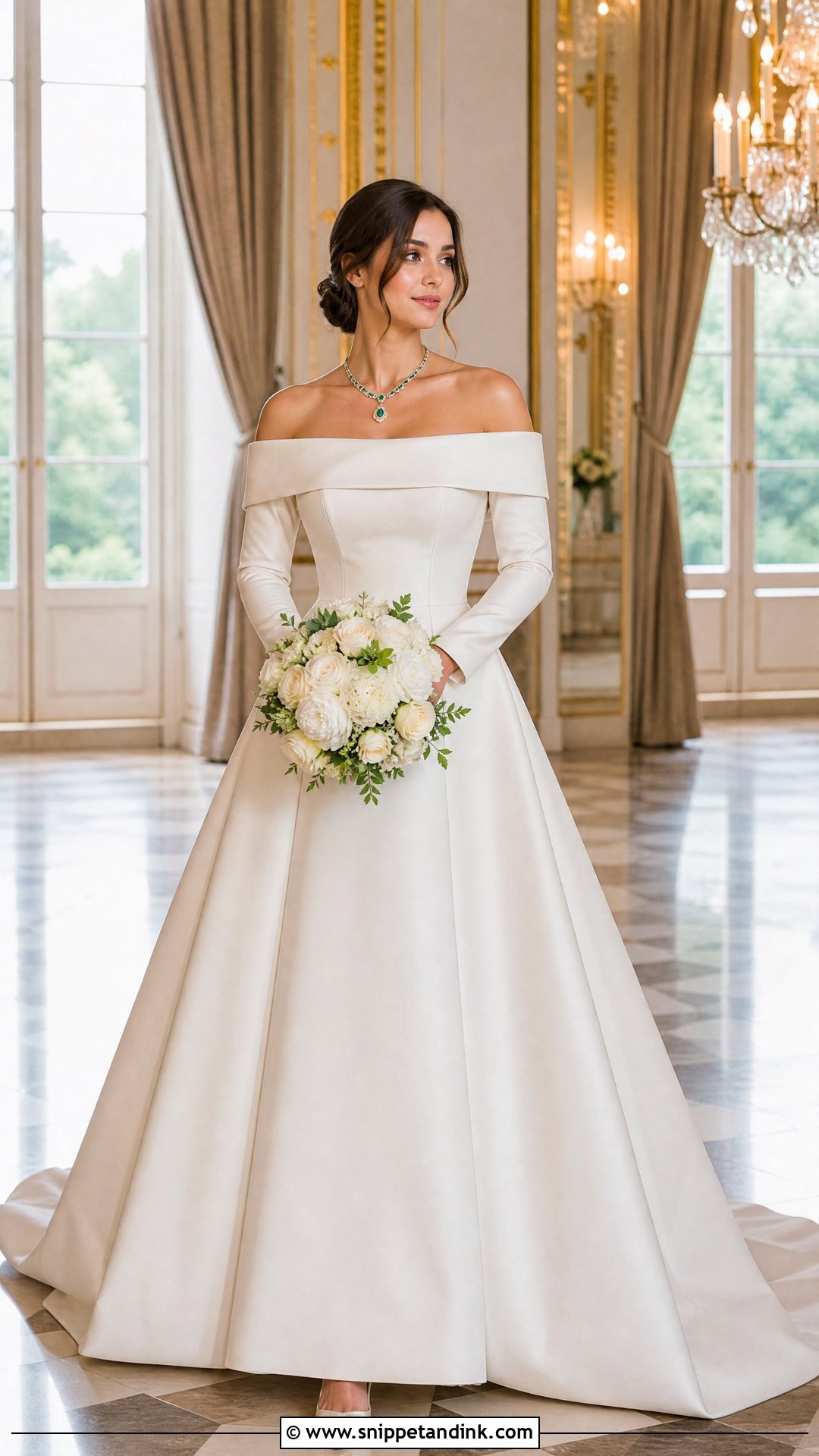Princess Eugenie Off Shoulder Wedding Gown - Snippet and Ink - 20 Princess Eugenie Wedding Dress Ideas