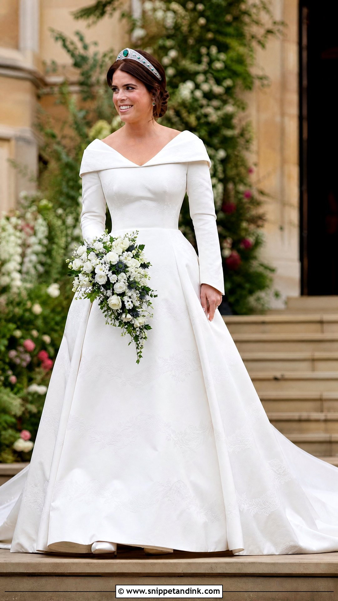 Princess Eugenie Royal Wedding Gown - Snippet and Ink - 25 Royal Wedding Gowns
