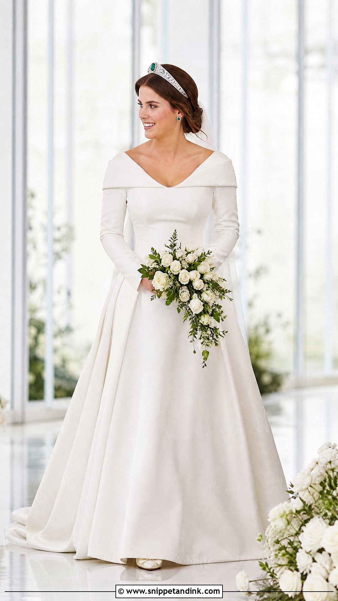 Princess Eugenie Square Neck Wedding Dress - Snippet and Ink - 20 Princess Eugenie Wedding Dress Ideas
