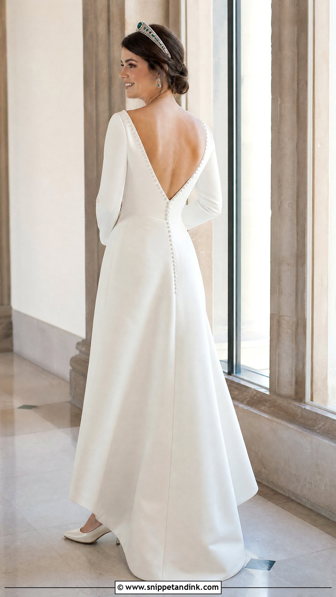 Princess Eugenie V Back Wedding Dress - Snippet and Ink - 20 Princess Eugenie Wedding Dress Ideas