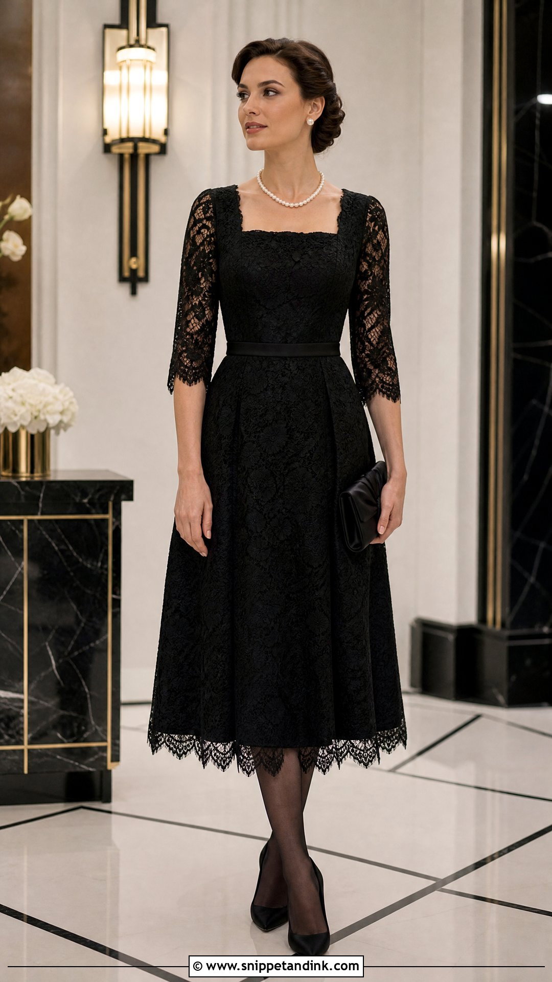 Princess Fawzia Black Lace Dress - Snippet and Ink - 20 Princess Fawzia Ideas