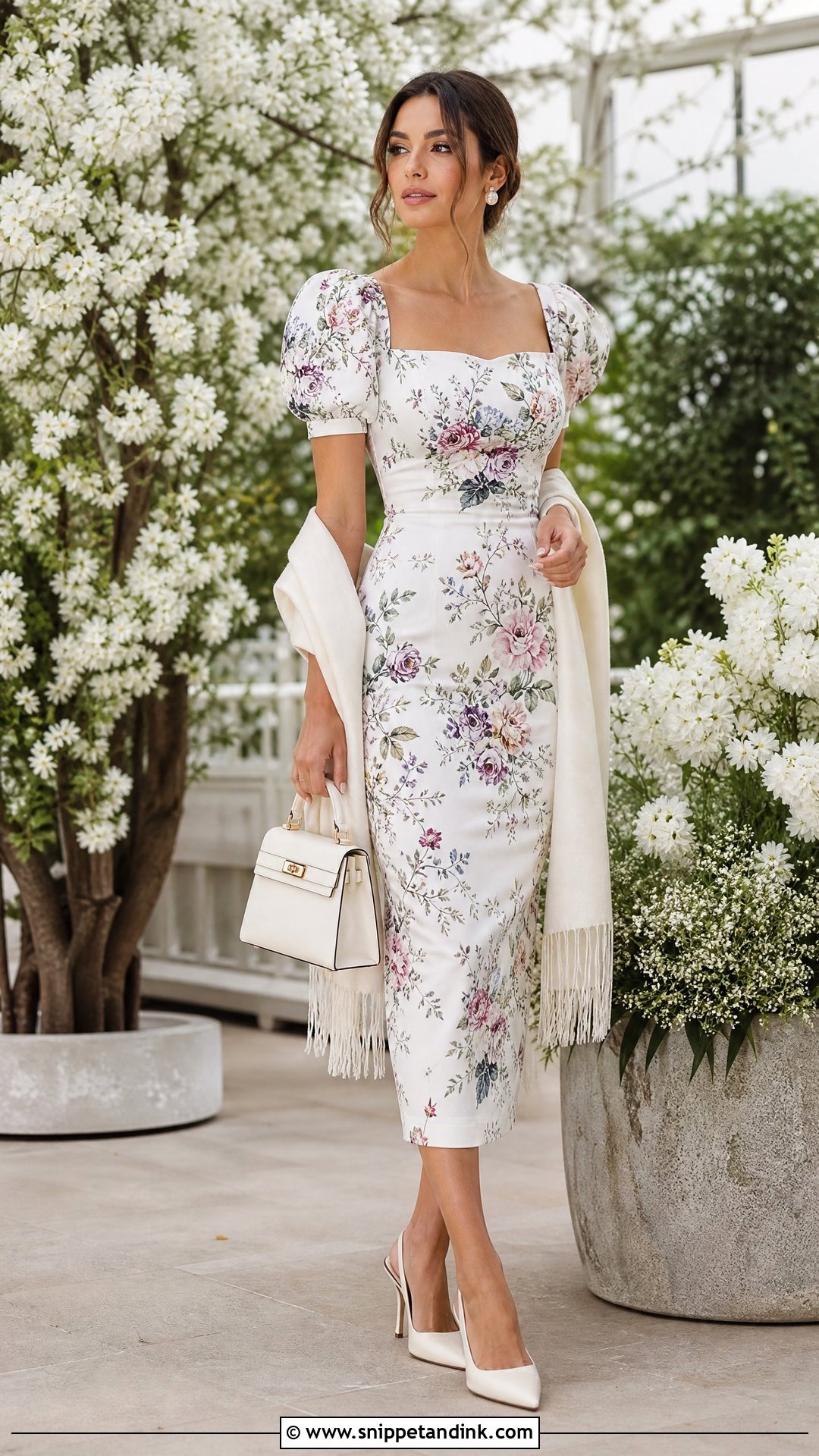 Princess Fawzia Floral White Dress - Snippet and Ink - 20 Princess Fawzia Ideas