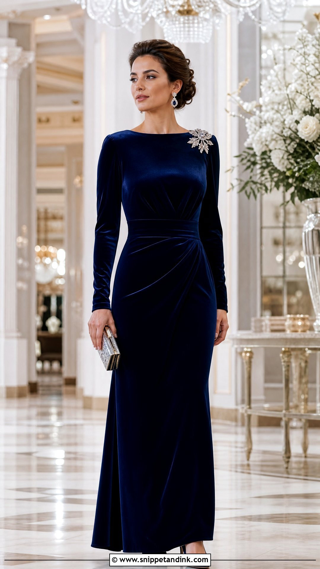 Princess Fawzia Velvet Evening Dress - Snippet and Ink - 20 Princess Fawzia Ideas