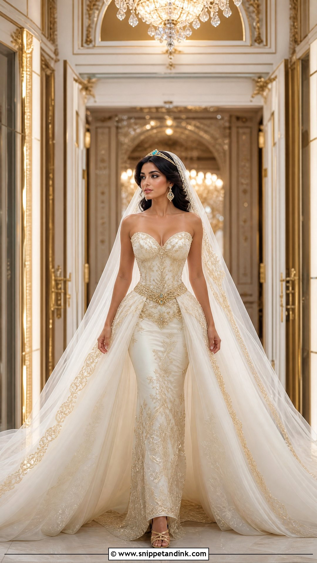 Princess Jasmine Dress With Overskirt - Snippet and Ink - 20 Princess Jasmine Wedding Dress Ideas