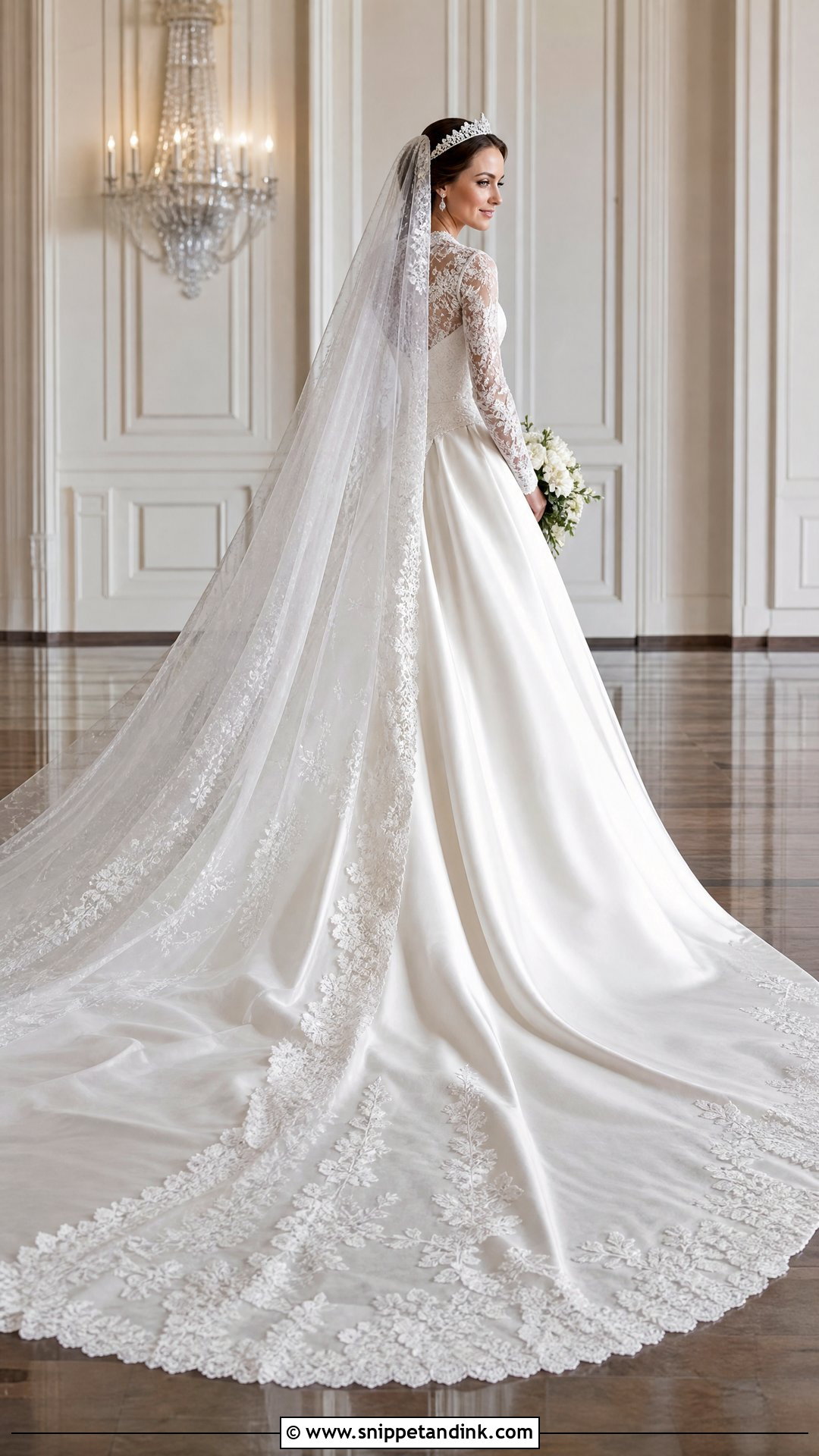 Princess Kate Cathedral Train Wedding Dress - Snippet and Ink - 25 Princess Kate Wedding Dress Ideas