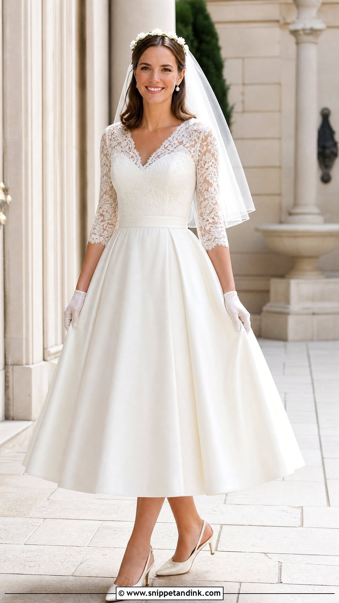 Princess Kate Tea Length Wedding Dress - Snippet and Ink - 25 Princess Kate Wedding Dress Ideas