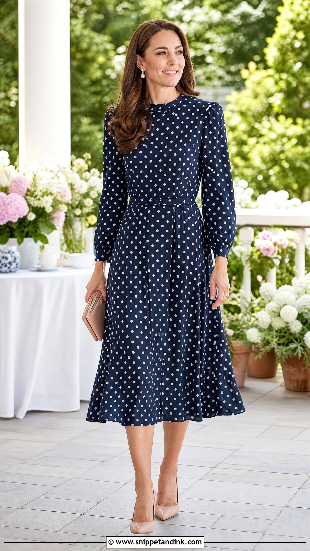Princess Katherine Polka Dot Dress Outfit - Snippet and Ink - 25 Princess Katherine Ideas