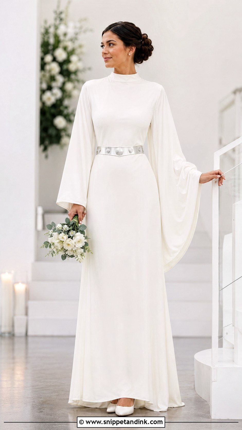 Princess Leia Wedding Dress - Snippet and Ink - 25 Star Wars Wedding Dress Ideas
