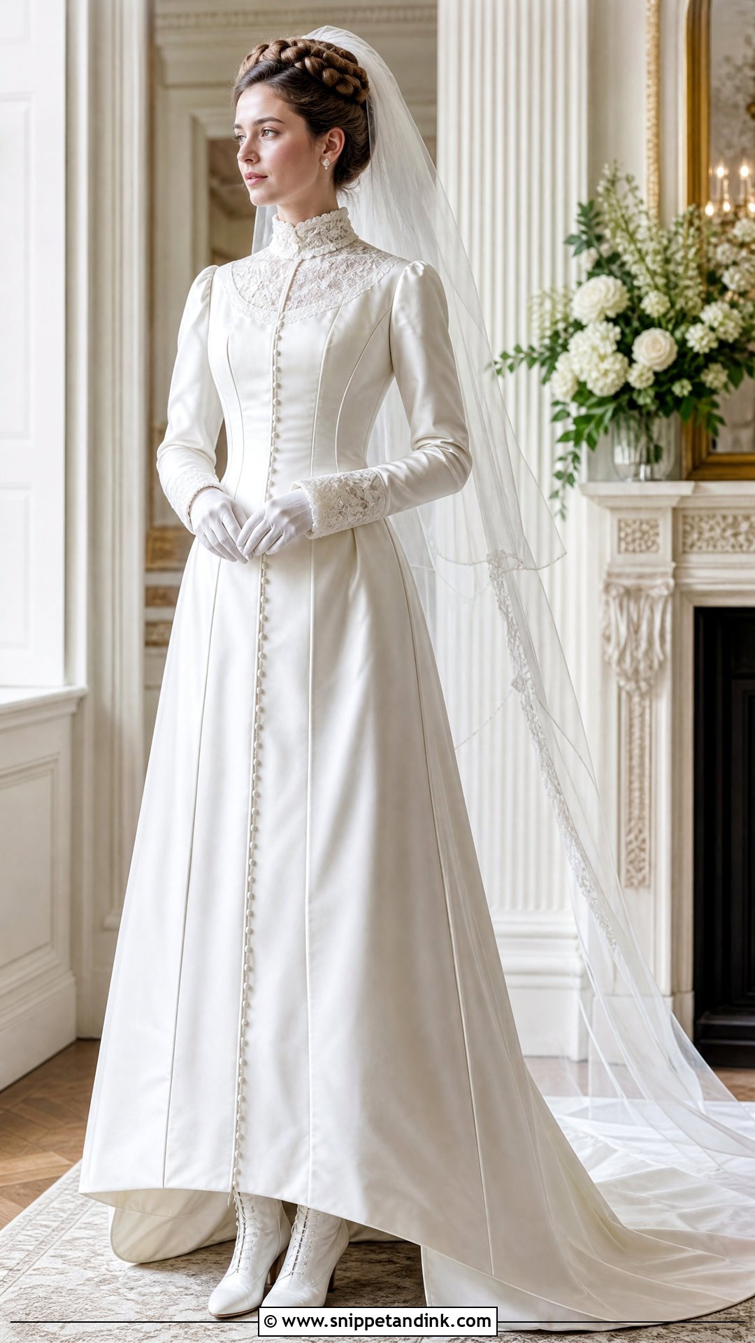 Princess Line Victorian Wedding Dress - Snippet and Ink - 20 Victorian Wedding Dress 19th Century Ideas