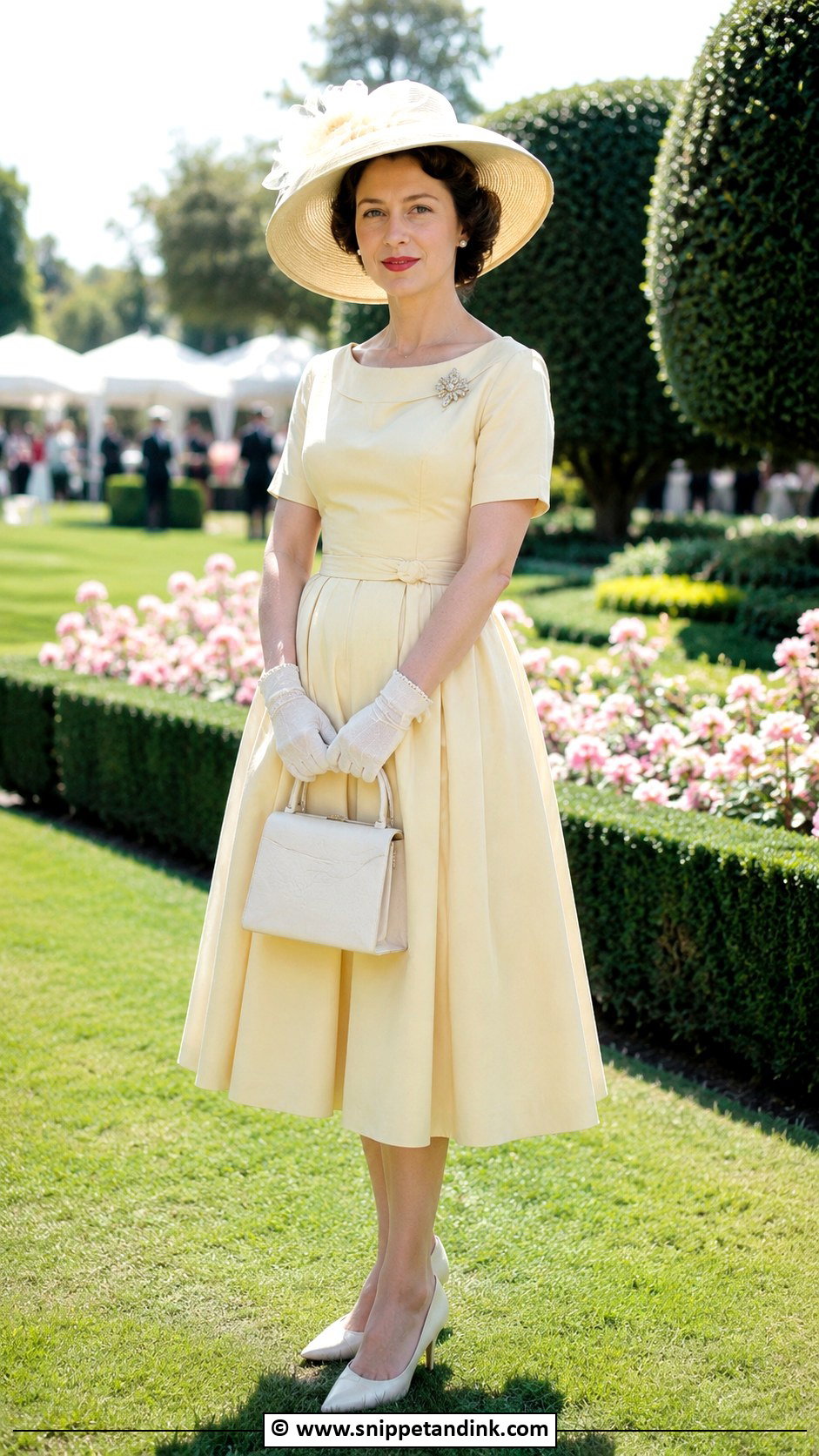 Princess Margaret Ascot Dress Outfit - Snippet and Ink - 30 Princess Margaret Ideas