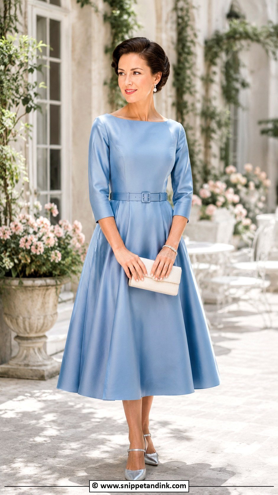 Princess Margaret Blue Dress Outfit - Snippet and Ink - 30 Princess Margaret Ideas