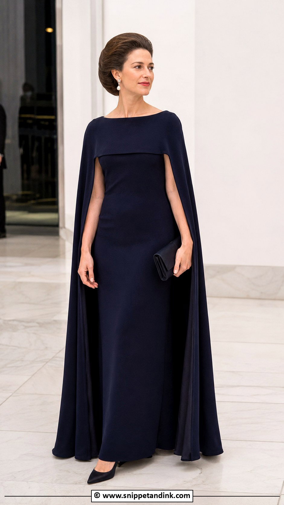 Princess Margaret Cape Dress Outfit - Snippet and Ink - 30 Princess Margaret Ideas