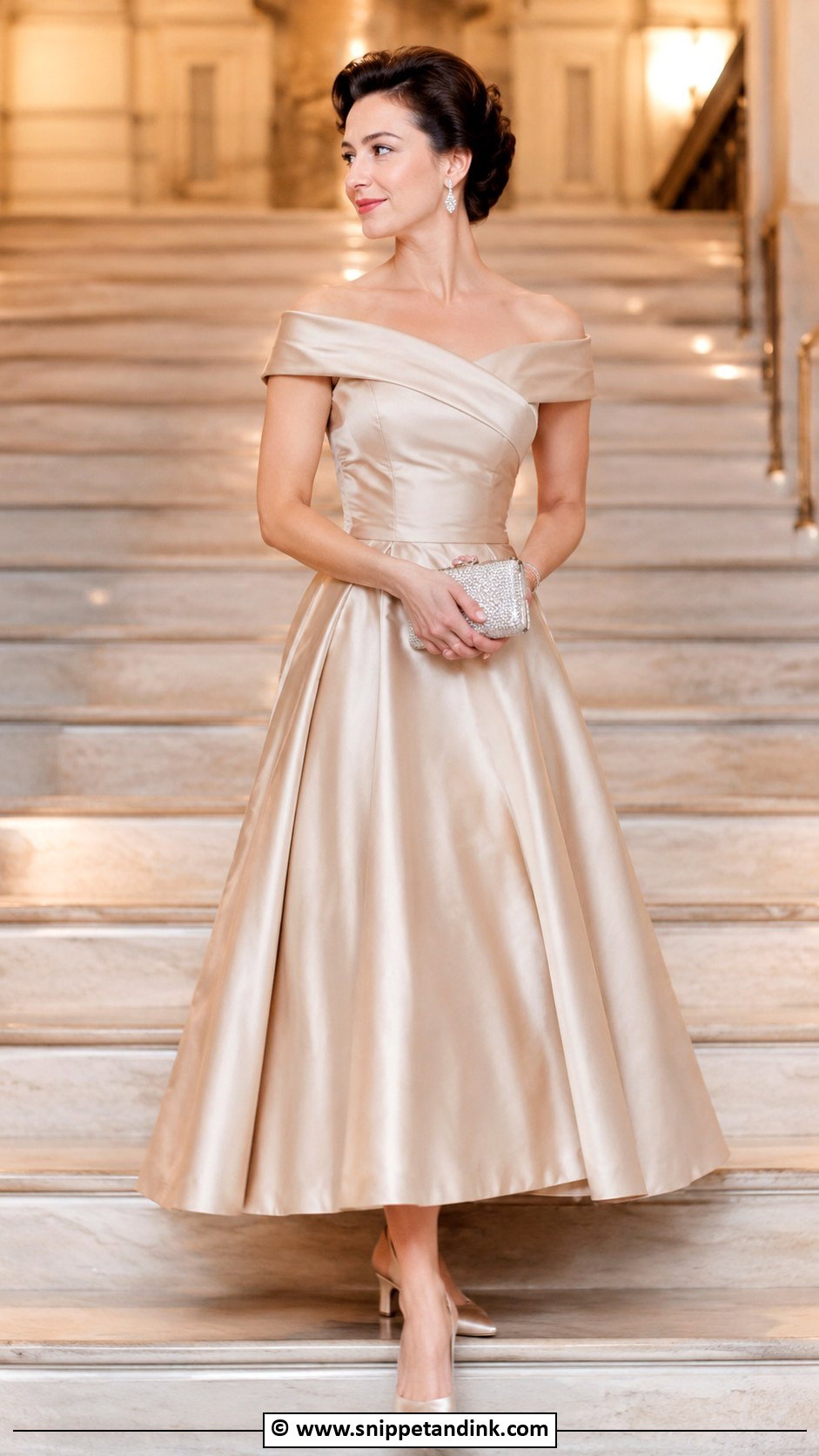 Princess Margaret Off Shoulder Gown Outfit - Snippet and Ink - 30 Princess Margaret Ideas