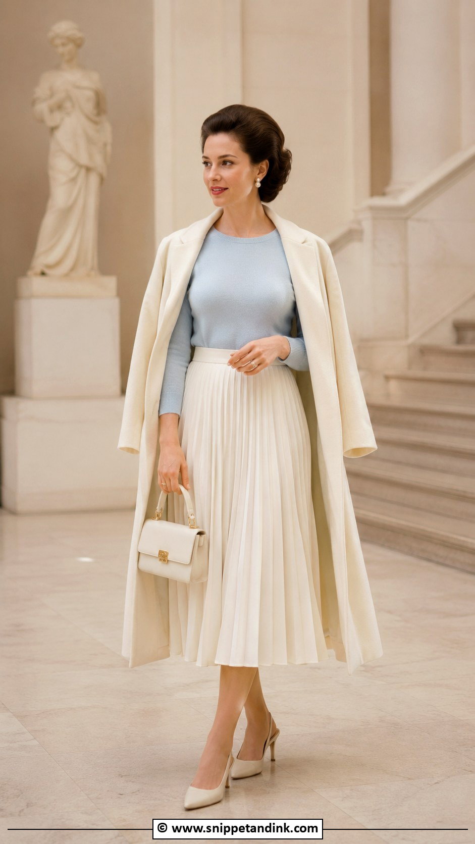 Princess Margaret Pleated Skirt Outfit - Snippet and Ink - 30 Princess Margaret Ideas