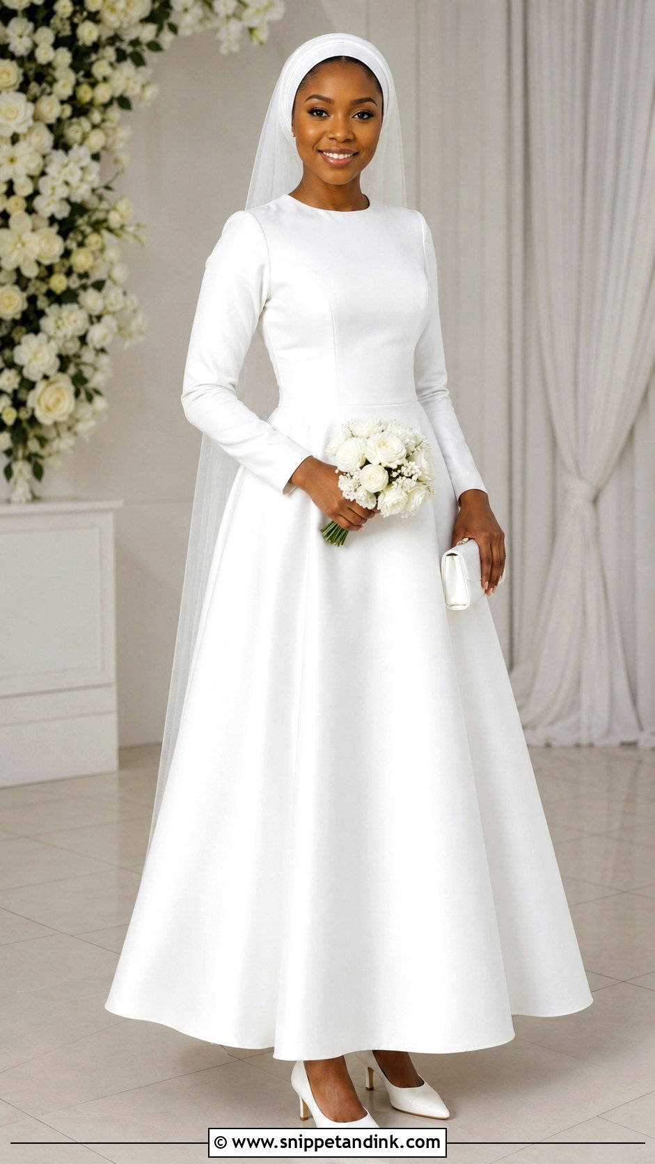 Princess Seam Deeper Life Wedding Gown - Snippet and Ink - 20 Deeper Life Wedding Gowns