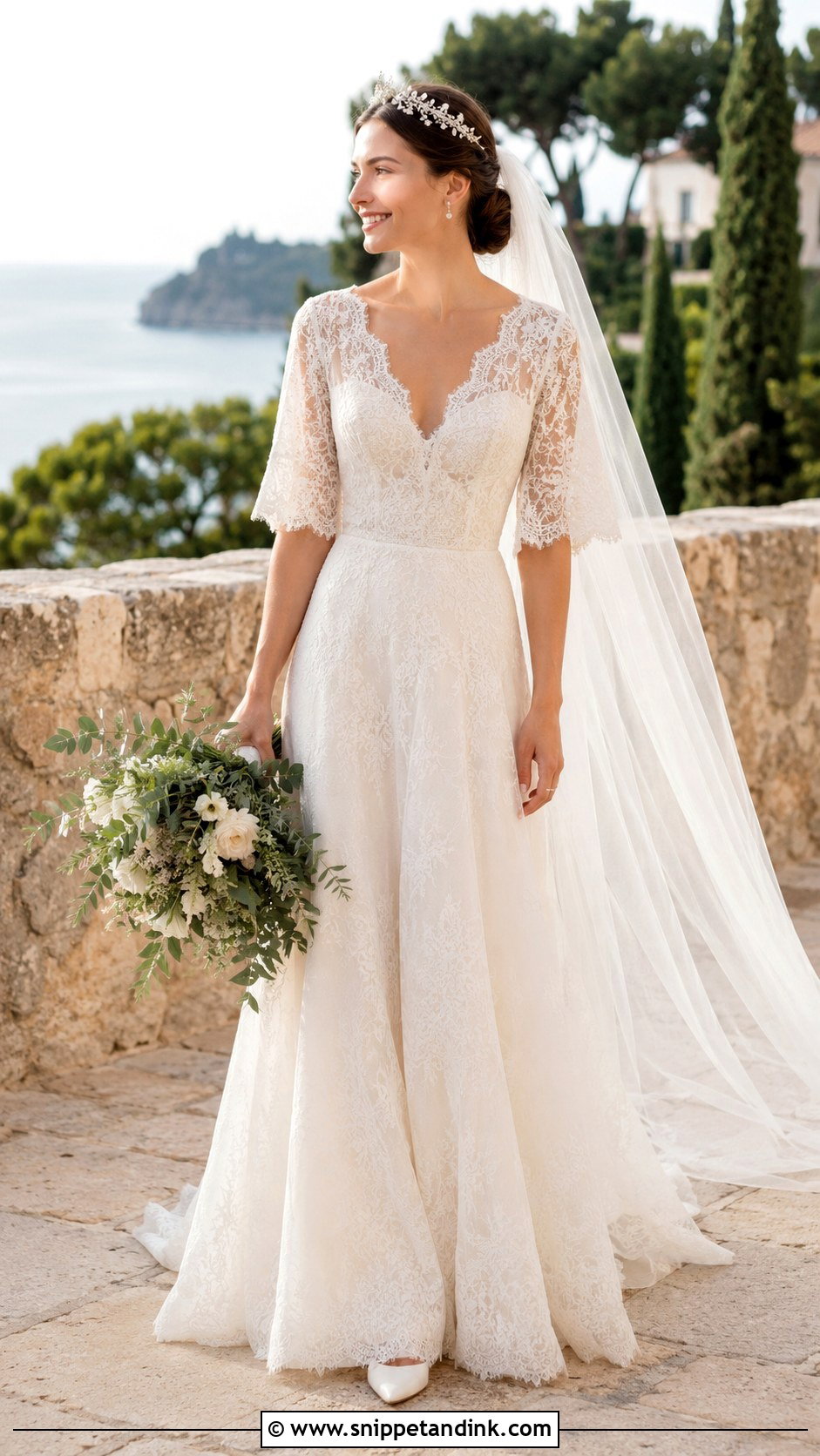 Princess Tatiana Royal Wedding Dress - Snippet and Ink - 25 Royal Wedding Dresses