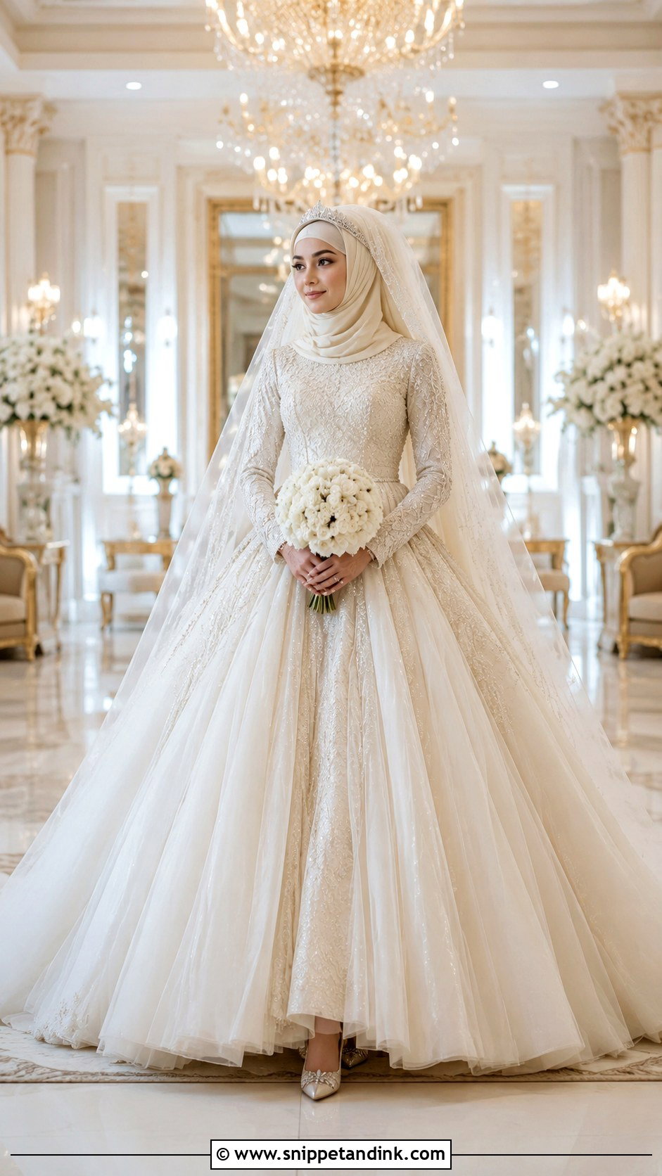 Princess Wedding Dress Hijab - Snippet and Ink - 35 Wedding Dress Hijab Ideas