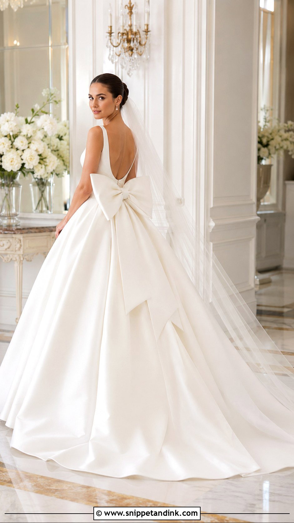 Princess Wedding Dress With Bow - Snippet and Ink - 25 Fairytale Wedding Dress Princesses Ideas