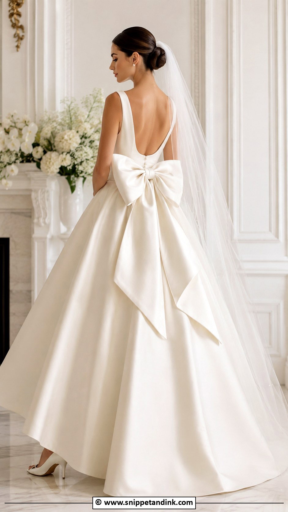 Princess Wedding Dress With Bow - Snippet and Ink - 35 Princess Wedding Dress Ideas