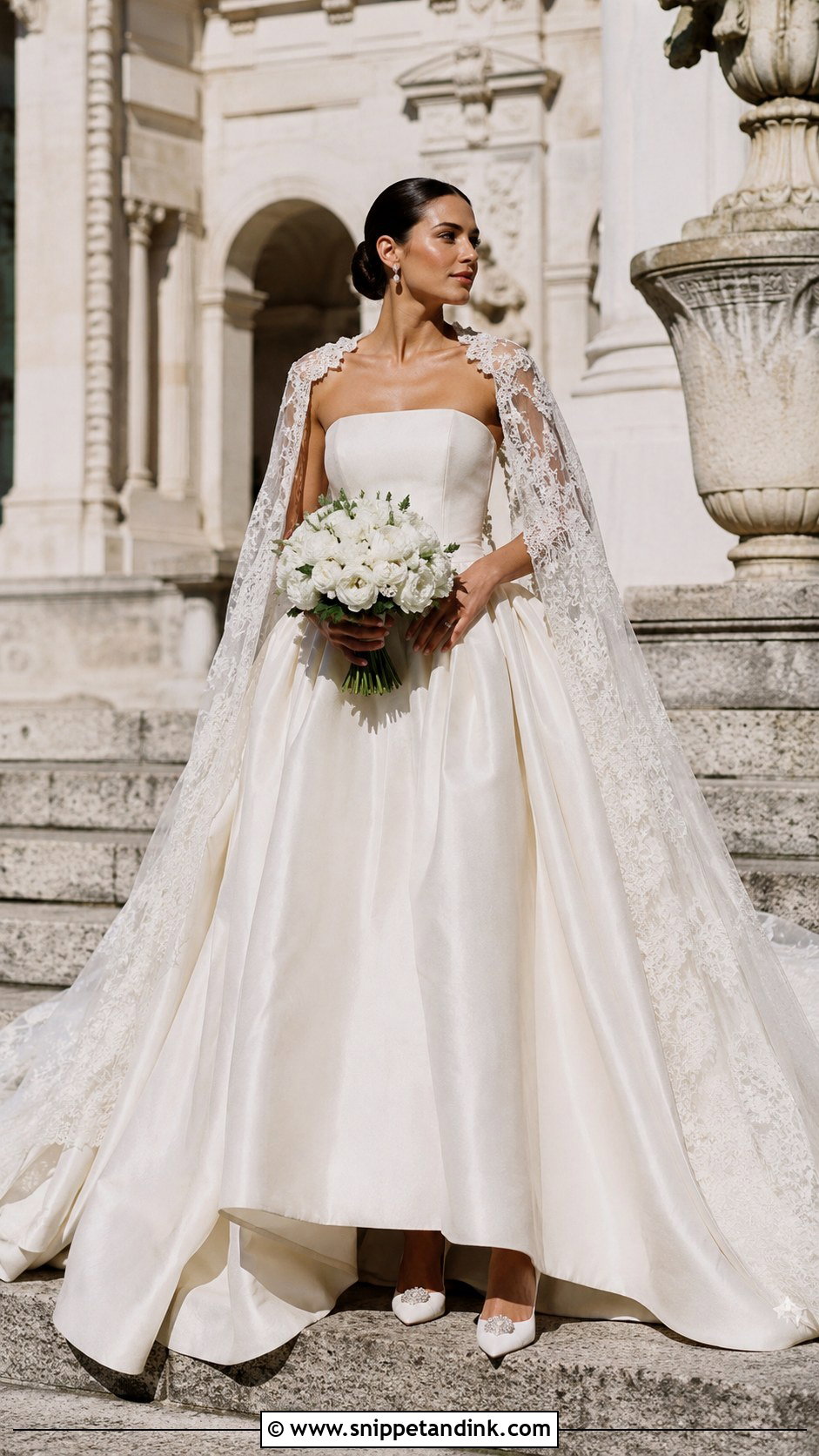 Princess Wedding Dress With Cape - Snippet and Ink - 25 Fairytale Wedding Dress Princesses Ideas