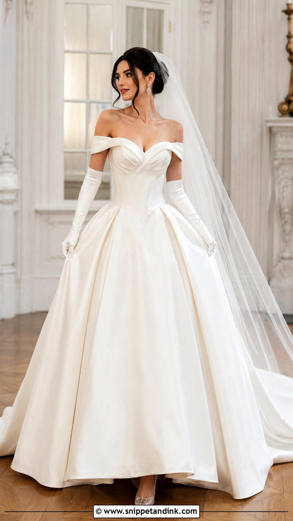 Princess Wedding Dress With Gloves - Snippet and Ink - 25 Wedding Dresses with Gloves