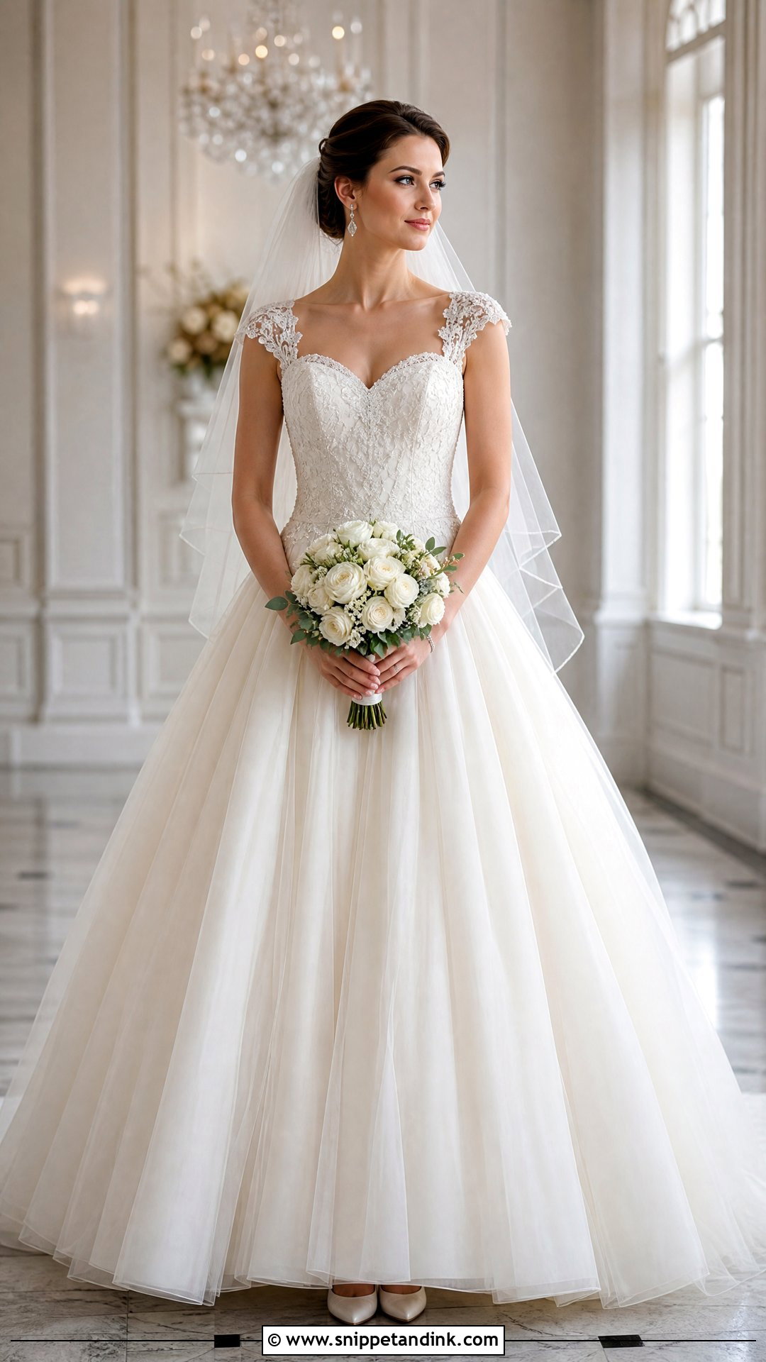 Princess Wedding Dress With Removable Cap Sleeves - Snippet and Ink - 20 Wedding Dress with Removable Sleeves