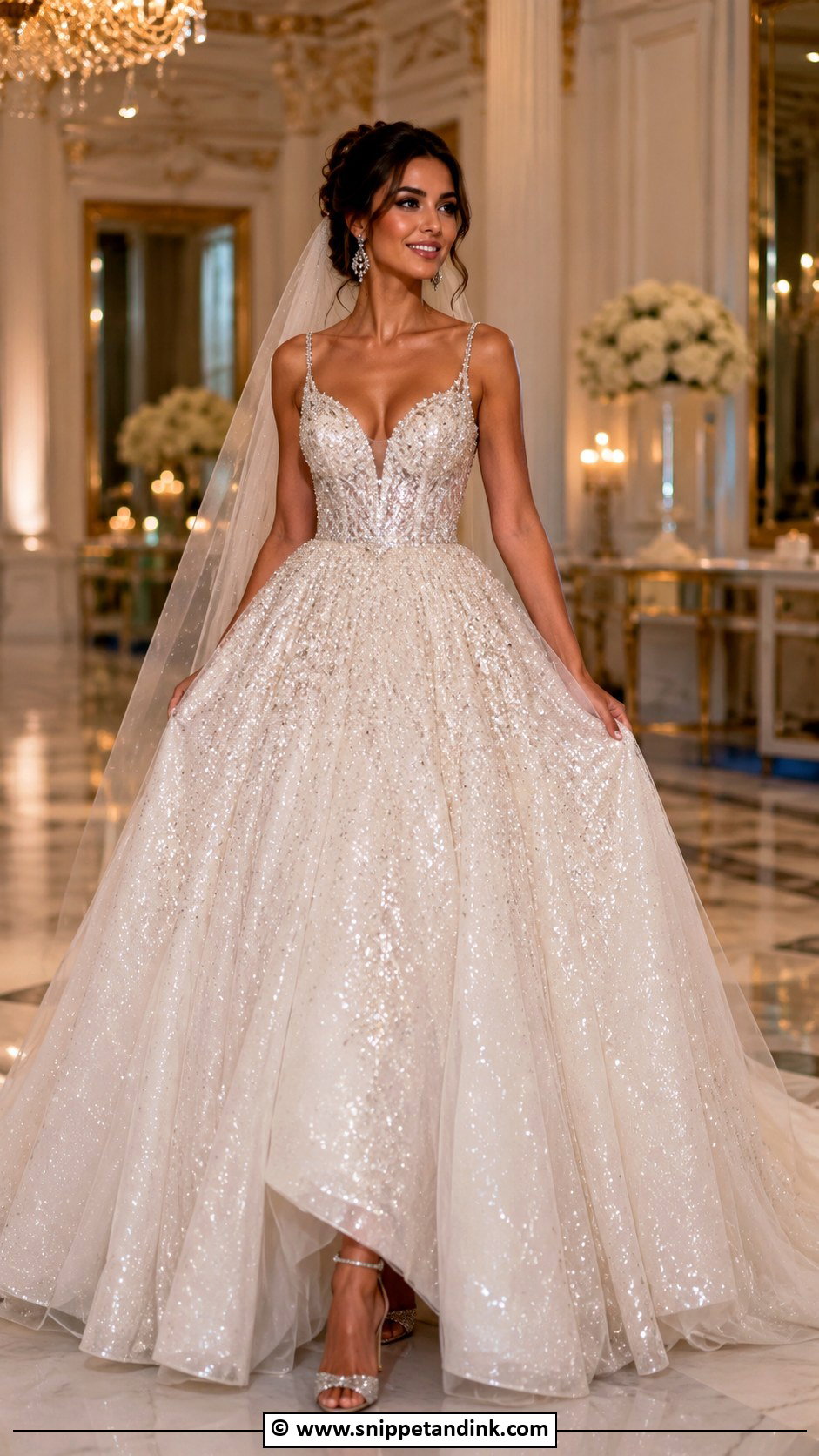 Princess Wedding Dress With Sparkle - Snippet and Ink - 35 Princess Wedding Dress Ideas