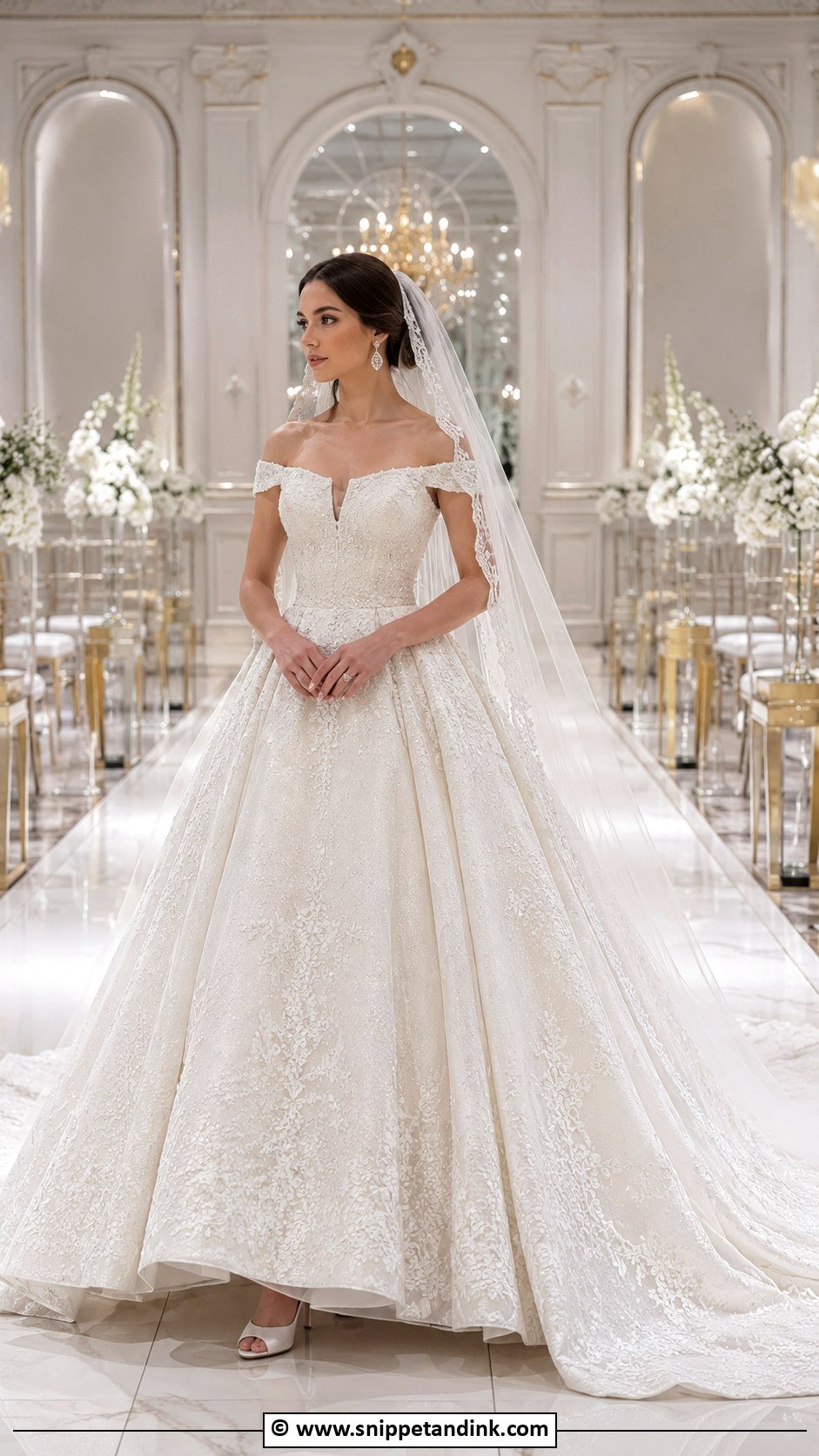 Princess Wedding Dress With Train - Snippet and Ink - 35 Princess Wedding Dress Ideas