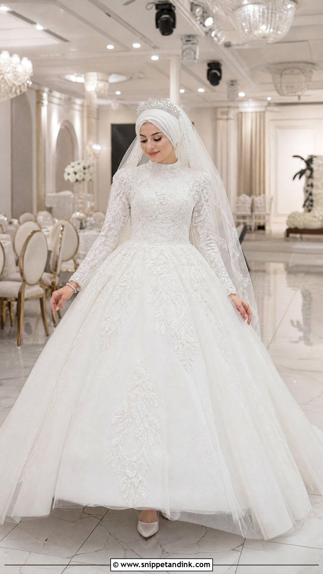 Princess Wedding Gown Hijab - Snippet and Ink - 25 Wedding Gown Hijab Ideas