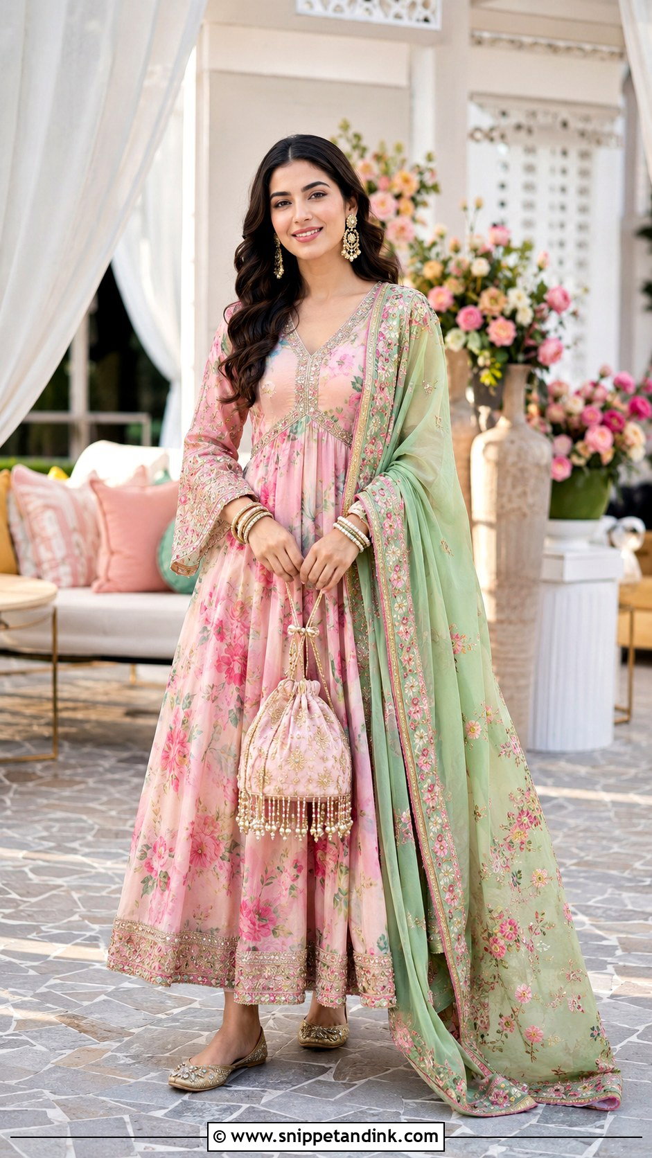 Printed Anarkali Suit For Wedding - Snippet and Ink - 25 Anarkali Suits for Wedding