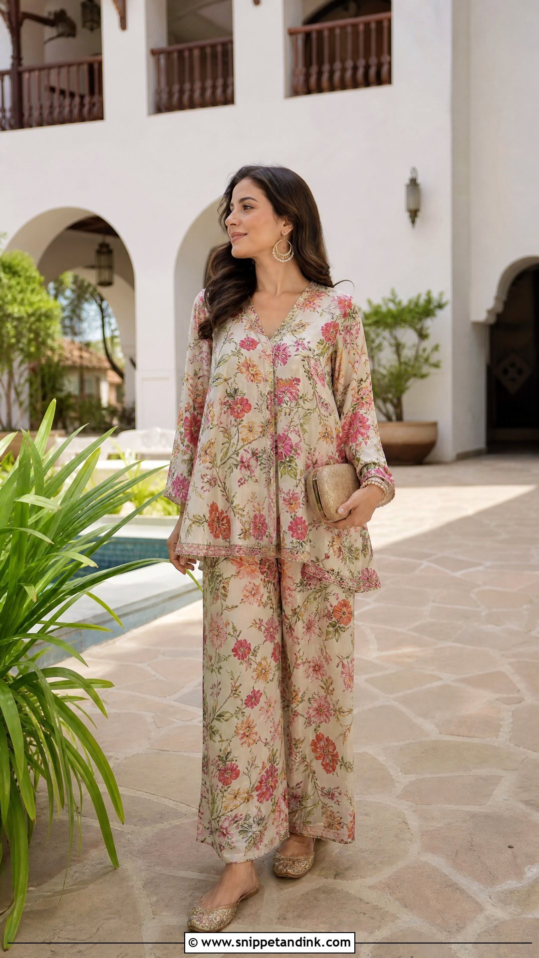Printed Co Ord Set Wedding Function Outfit - Snippet and Ink - 25 Outfits for Wedding Functions