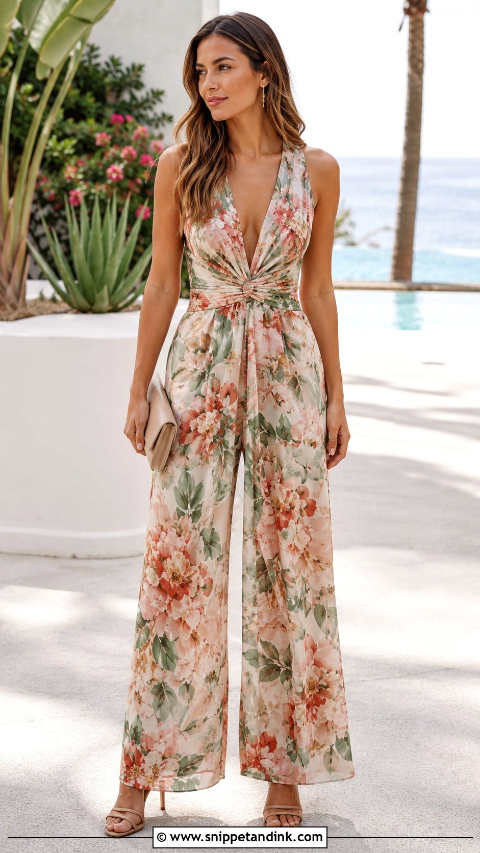 Printed Jumpsuit Wedding Attire - Snippet and Ink - 25 Semi Formal Wedding Attire for Women Ideas