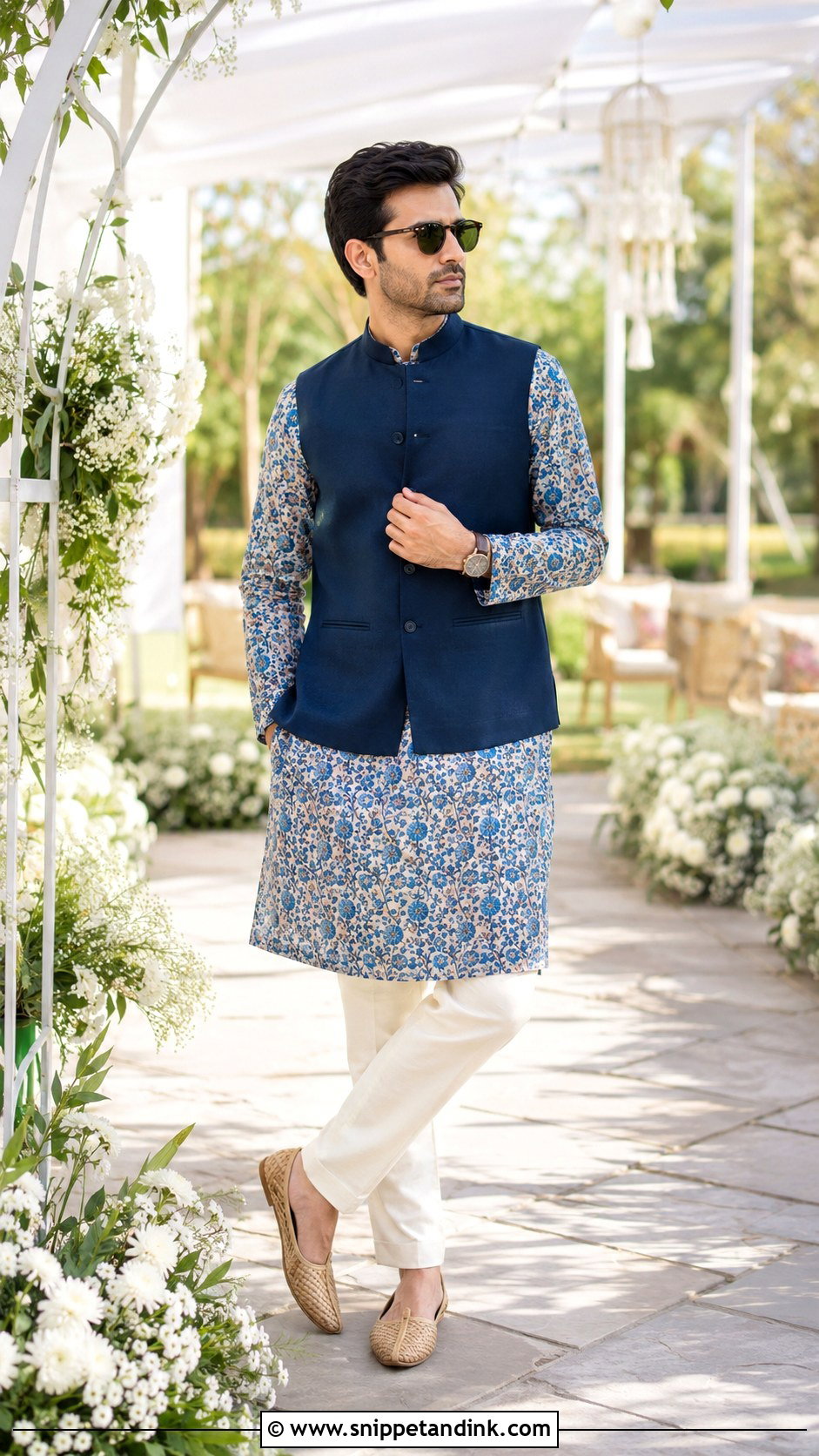 Printed Kurta Brother Day Wedding Outfit - Snippet and Ink - 20 Brother Outfit for Sister Wedding Ideas
