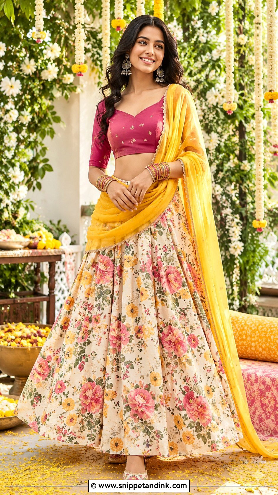 Printed Lehenga Outfit - Snippet and Ink - 25 Latest Indian Wedding Outfits for Women
