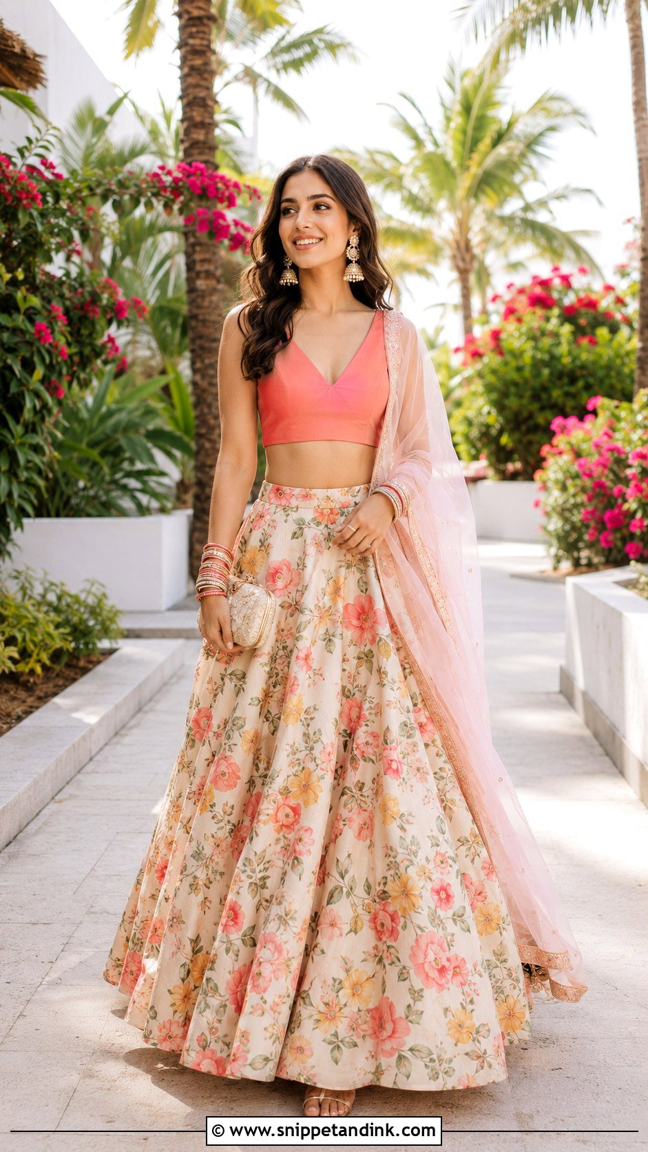 Printed Lehenga Wedding Outfit - Snippet and Ink - 25 New Indian Wedding Dress Ideas