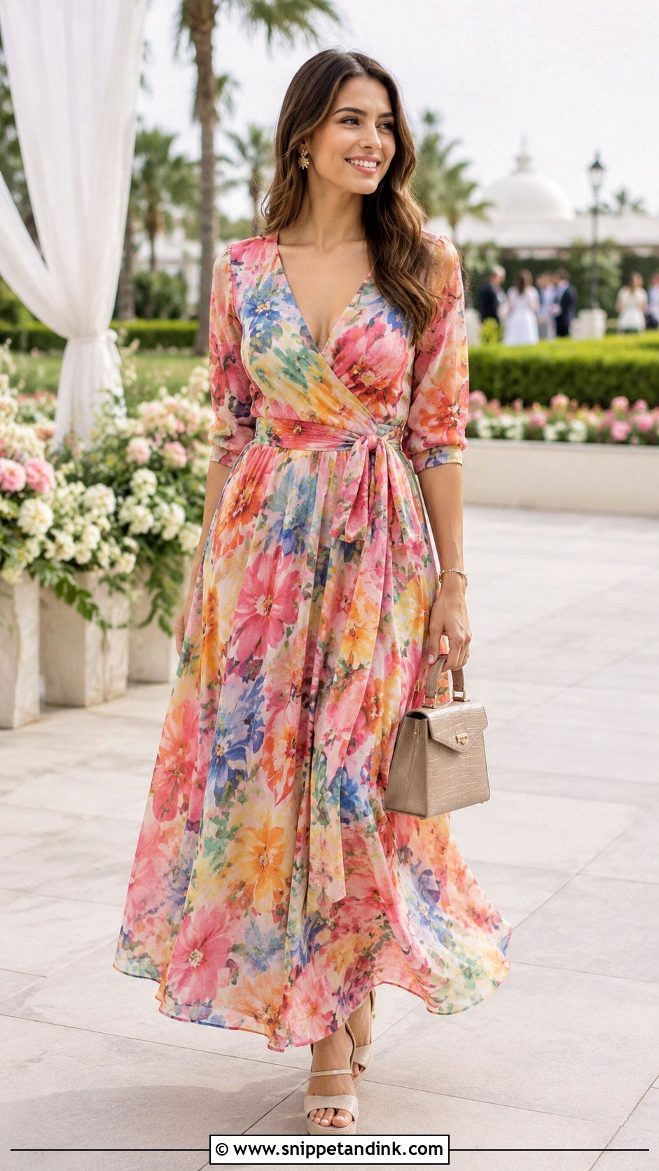 Printed Maxi Dress for Marriage Function - Snippet and Ink - 20 Dress for Marriage Function Ideas