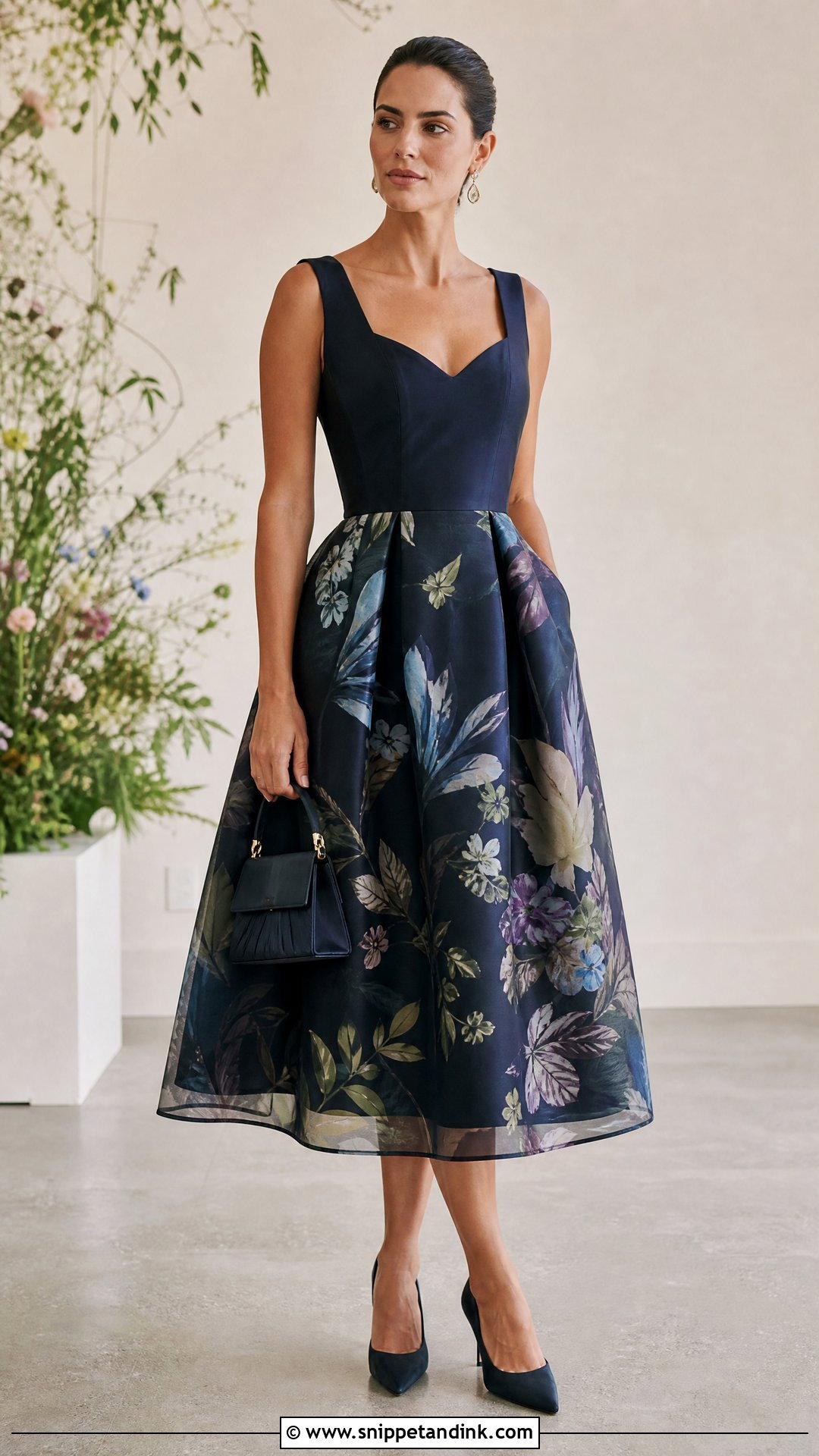 Printed Organza Sister of the Bride Dress - Snippet and Ink - 20 Unique Sister of the Bride Dress Ideas