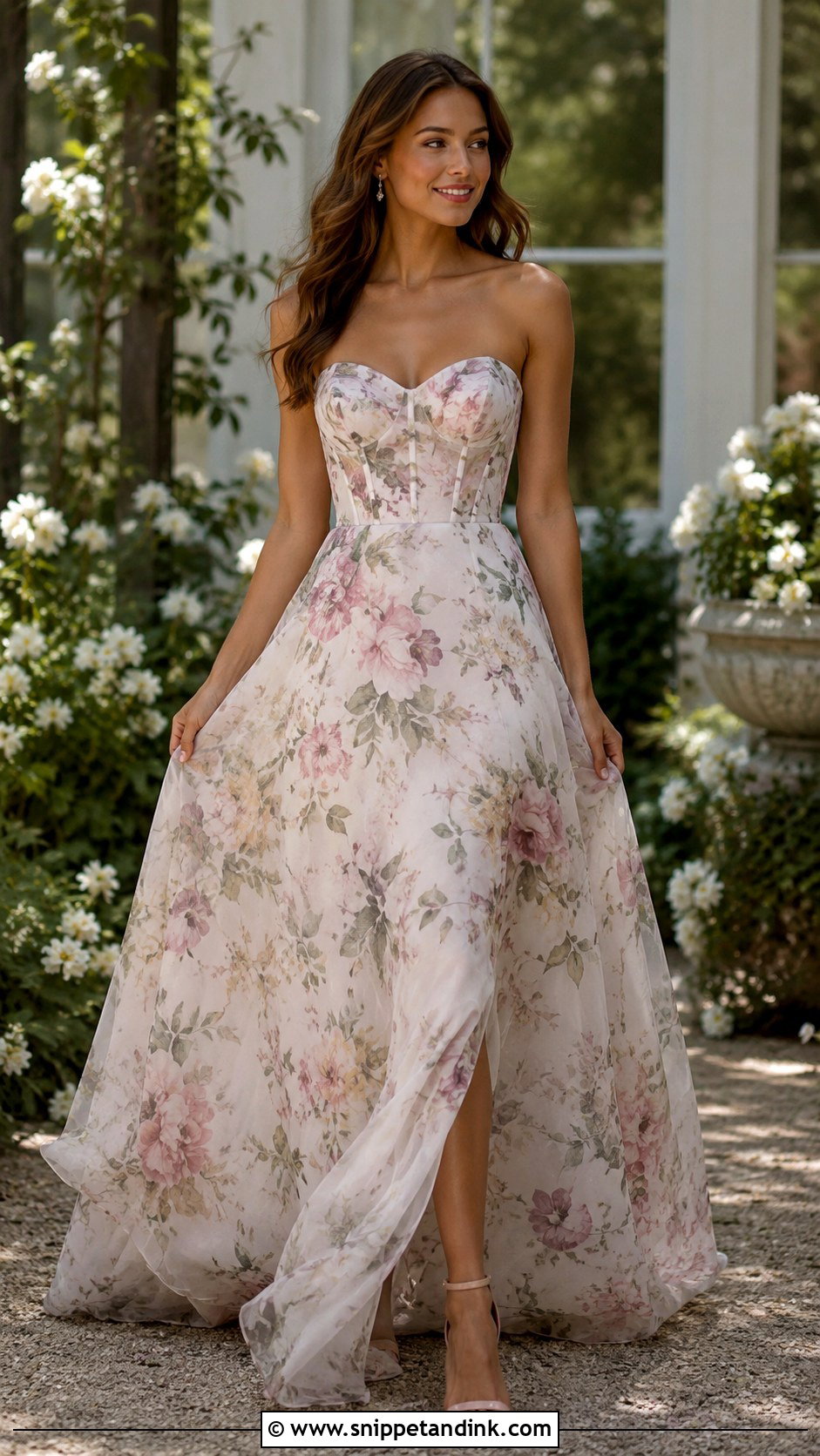 Printed Organza Wedding Dress - Snippet and Ink - 30 Organza Wedding Dress Ideas